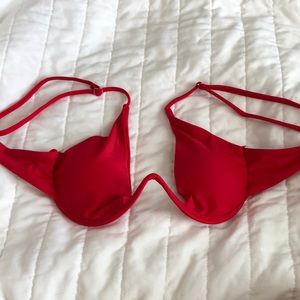 Red bikini top from Zaful size small